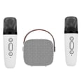 thumbnail image 1 of Portable Karaoke Machine Bluetooth Speaker With 2 Wireless Mic For Kids Adults, 1 of 4