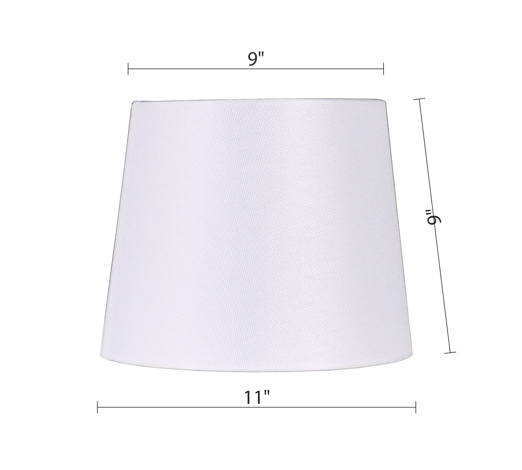 Mainstays 9" White Lamp Shade with Spider Fitter