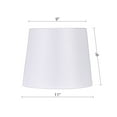 thumbnail image 5 of Mainstays 9" White Lamp Shade with Spider Fitter, 5 of 5