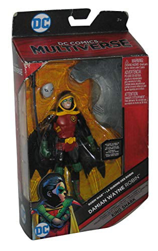 DC Multi-UNIVERS ~ 6" Damian Wayne Robin Figure avec Hammerhead King Shark Piece