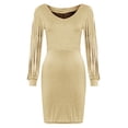 thumbnail image 3 of Ketyyh-chn99 Robes de Bal pour Femmes Robe de Cocktail Formelle Robe de Fête Col en V Élégante Robes Maxi Formelles Robes de Soirée pour Femmes Jaune,G, 3 of 4