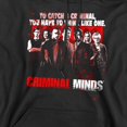 thumbnail image 3 of Criminal Minds Mens Think Like One Hoodie, 3 of 5