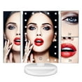 thumbnail image 6 of Delaman Tri-Fold Lighted Vanity Mirror with 21 LED Lights, Touch Screen and 3X/2X/1X Magnification, Two Power Supply Modes Make Up Mirror,Travel Mirror, 6 of 6
