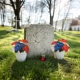 thumbnail image 5 of SMKE Memorial Day Flowers,Artificial Flower Pick,4Th Of July Patriotic Fake Flower Arrangement,Cemetery Grave Flowers,Patriotic Vase Centerpiece,Red White Blue Stem,Independence Day Floral Decor, 5 of 5