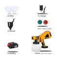 thumbnail image 1 of 1000mL Electric Paint Gun Spray Gun High Power Electric Paint Sprayer Flow Control With 3 Nozzle For 18V Battery ,Easy Use, 1 of 7
