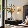 thumbnail image 5 of LNC Jalebess 5.3-in W 2-Light Polished Gold Modern/Contemporary LED Wall Sconce, 5 of 16