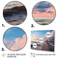thumbnail image 3 of Designart "Pier peaceful Horizon II" Coastal Pier Floater Framed Wall Art Print, 3 of 7