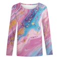 thumbnail image 3 of Spring Fashion for Women 2025, Long Sleeve Shirts, Ladies Tops and Blouses Tunic Tops for Women Loose Dressy Crewneck Shirts Graphic Tees, 3 of 5