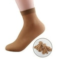 thumbnail image 1 of Flmtop 10Pairs Women Men Disposable Solid Color Ankle Silk Socks for Ice Rink Foot Bath, 1 of 7