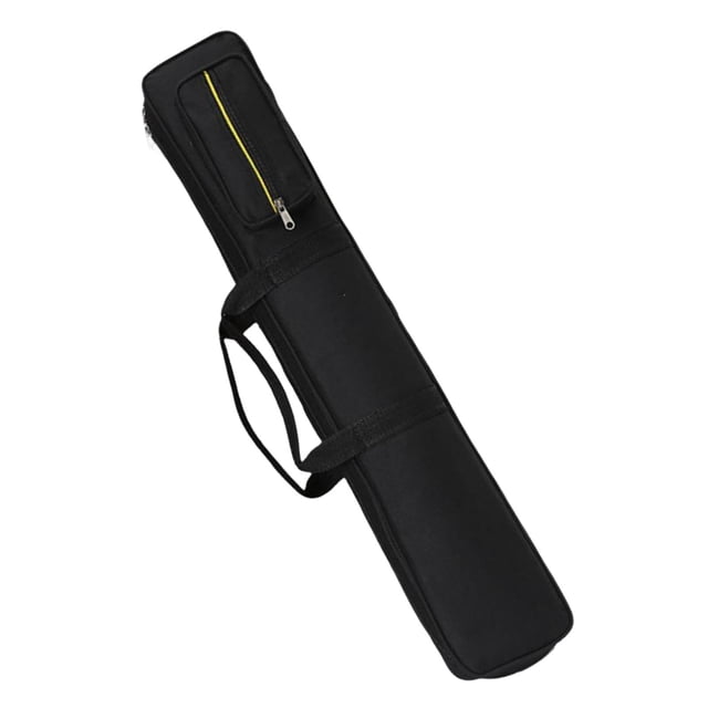 pitrice Étui de Queue de Billard 8 Trous Porte-Bunooker Pochette de Rangement Protectrice Noire 85x18x7cm