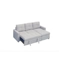 thumbnail image 2 of K-Living Jaxon Reversible Sectional/Sofa bed in Grey Fabric, 2 of 3