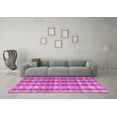 thumbnail image 3 of Ahgly Company Indoor Round Abstract Pink Modern Area Rugs, 7' Round, 3 of 4