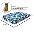 thumbnail image 2 of Abstract Pet Bed, Vintage Layout of Mid Century Modern Rhythmic Motifs in Monochrome, Resistant Pad for Dogs and Cats Cushion with Removable Cover, 24" x 39", Seafoam Blue and White, by Ambesonne, 2 of 4