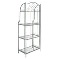 thumbnail image 6 of SAFAVIEH Amaris Outdoor Wrought Iron 4 Tier Bakers Rack, Antique Green, 6 of 11