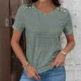 thumbnail image 2 of 50% off Clearance!Summer Fashion Plus Size V-Neck Tank Tops for Women Solid Casual Sleeveless Turndown Collar Button, 2 of 9