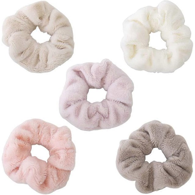 KAIYANG 5 gomas para el pelo grandes y secantes, gruesas y suaves, de colores