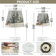 thumbnail image 3 of WOBOGO Snowman Gift Table Lamps Bedroom 3-Speed Dimmable Farm Style with Fabric Shade for Reading and Home Office, 3 of 8