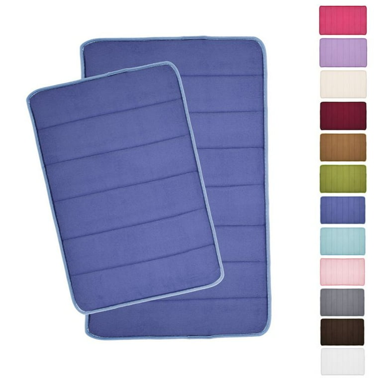 Genteele Memory Foam Bath Mat Non Slip Absorbent Super Cozy