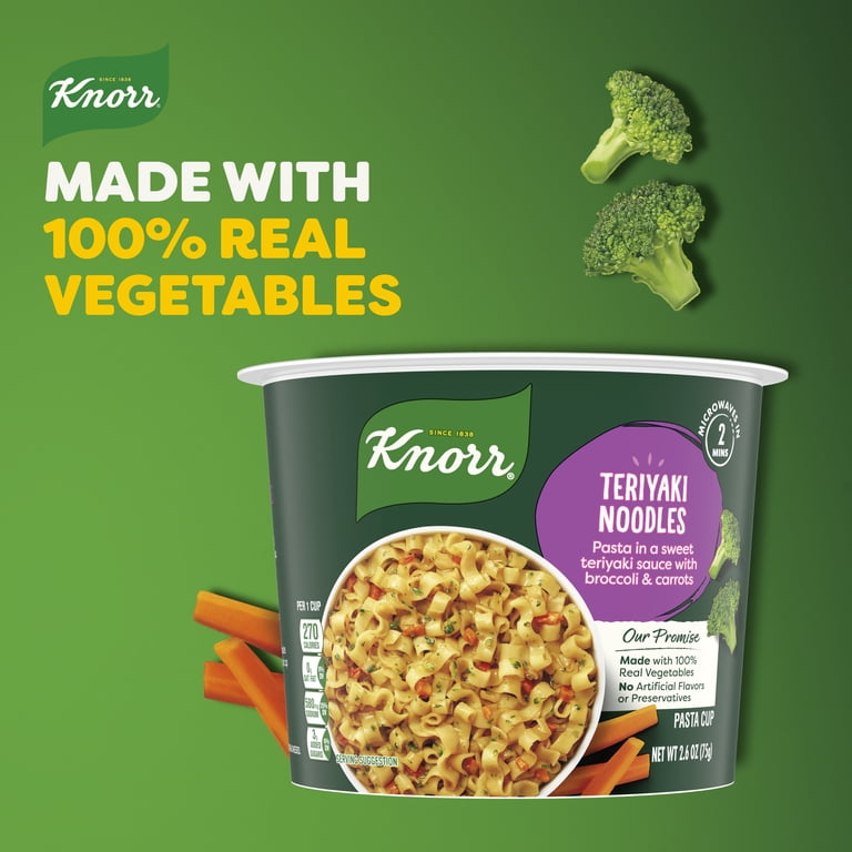 Knorr Pasta Sides Teriyaki Noodles Made with Real Vegetables, 2.6