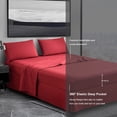 thumbnail image 3 of Jessy Home 7 Piece Comforter Set King Red Black Plaid Bedding Set Bed in a Bag with Flat Sheet and Fitted Sheet, Pillowcases & Shams, 3 of 8