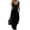 Black, variant on Jumpsuits for Women Wide Leg Baggy Linen Button Down V Neck Loose Fit Boho Summer Sleeveless Trendy Rompers for Women with Pockets Khaki L