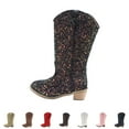 thumbnail image 4 of XXWXYD Girls Leopard Print Shoes Fashion Flower Short Boots Non Slip Breathable Women Boots(5-5.5 Years,Female), 4 of 5