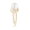 thumbnail image 3 of ANGARA South Sea Cultured Pearl Ring with Wing Motifs in 14K Yellow Gold for Women | June Birthstone, Birthday, Anniversary, Jewelry Gift for Women | Pearl Ring, 3 of 9