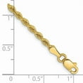 thumbnail image 2 of 10k 2.5mm Solid Regular Rope Chain, 2 of 2