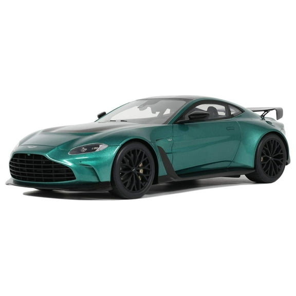 2023 Aston Martin Vantage V12 British Racing Green with Black Hood and Top 1/18 Model Car by GT Spirit