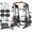 M4-Red (bench & 230LBS BP & 550LBS Dumbbell Set ), variant on Mikolo M4 All-In-One Smith Machine Home Gym Package, 2200 lbs Power Rack Cage with Cable Crossover, 360° Landmine, Barbell Holders and Other Attachments, Total Body Strength Training Cage