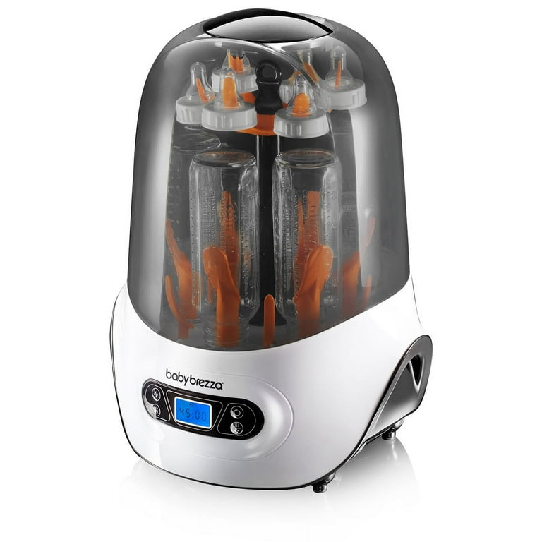 Baby Brezza Baby Bottle Sterilizer and Dryer Machine Electric Steam Sterilization Pacifiers Glass Plastic and Newborn Feeding Bottles