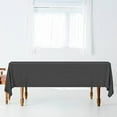 thumbnail image 6 of 5 Pack Premium Black Plastic Tablecloth - 108 x 54 in. Disposable Rectangle Plastic Cloth - Decorative Rectangle Table Cover Smooth Tablecloth - Disposable Table Cloths For Parties, Weddings And More., 6 of 6
