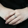 thumbnail image 5 of No Plating Stainless Steel Ring with AAA Grade CZ in Clear for Women Style DA319, 5 of 5