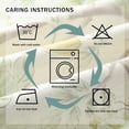 thumbnail image 4 of Rustic Kitchen Tier Curtains Green Floral Printed Linen Blended Half Window Curtain for Dining Room Rod Pocket Cafe Window Treatment Small Drapes, 2 Panels Set, 30 x 24 Inch, 4 of 6
