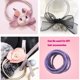 thumbnail image 3 of Sonducket 10 piezas de bandas para el cabello Topknot, diadema de moda, tocado sólido decorativo, soporte Universal para cola de caballo, Accesorio para el cabello Púrpura claro, 3 of 6