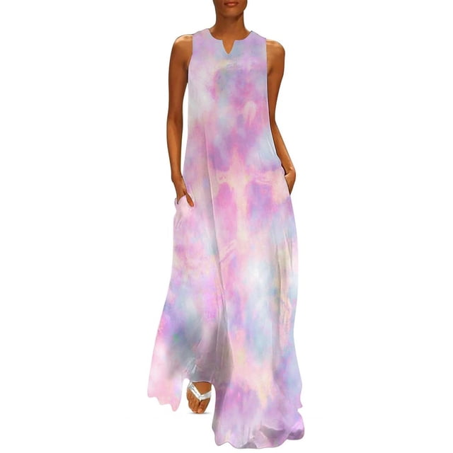 Robe Teinture sur Nœuds Imprimé Léopard Robe Maxi de Soirée Design Col en V Robes Longues Décontractées Vêtements de Rue Oversize