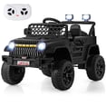 thumbnail image 1 of Gymax Camion Voiture pour Enfants 12 V à Batterie, Véhicule Électrique pour Tout-Petits avec 3 Vitesses, Noir, 1 of 10