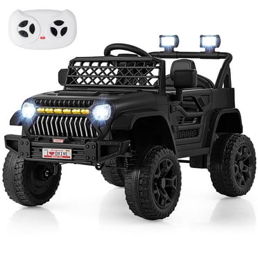 Gymax 12V Kids Ride on Truck Car Battery Powered Toddler Electric Vehicle w/ 3 Speeds Black