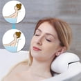 thumbnail image 5 of SPA Bath Pillow Non-Slip Bathtub Headrest Soft Waterproof Bath with Suction Cups Bath Neck Cushion B, 5 of 5