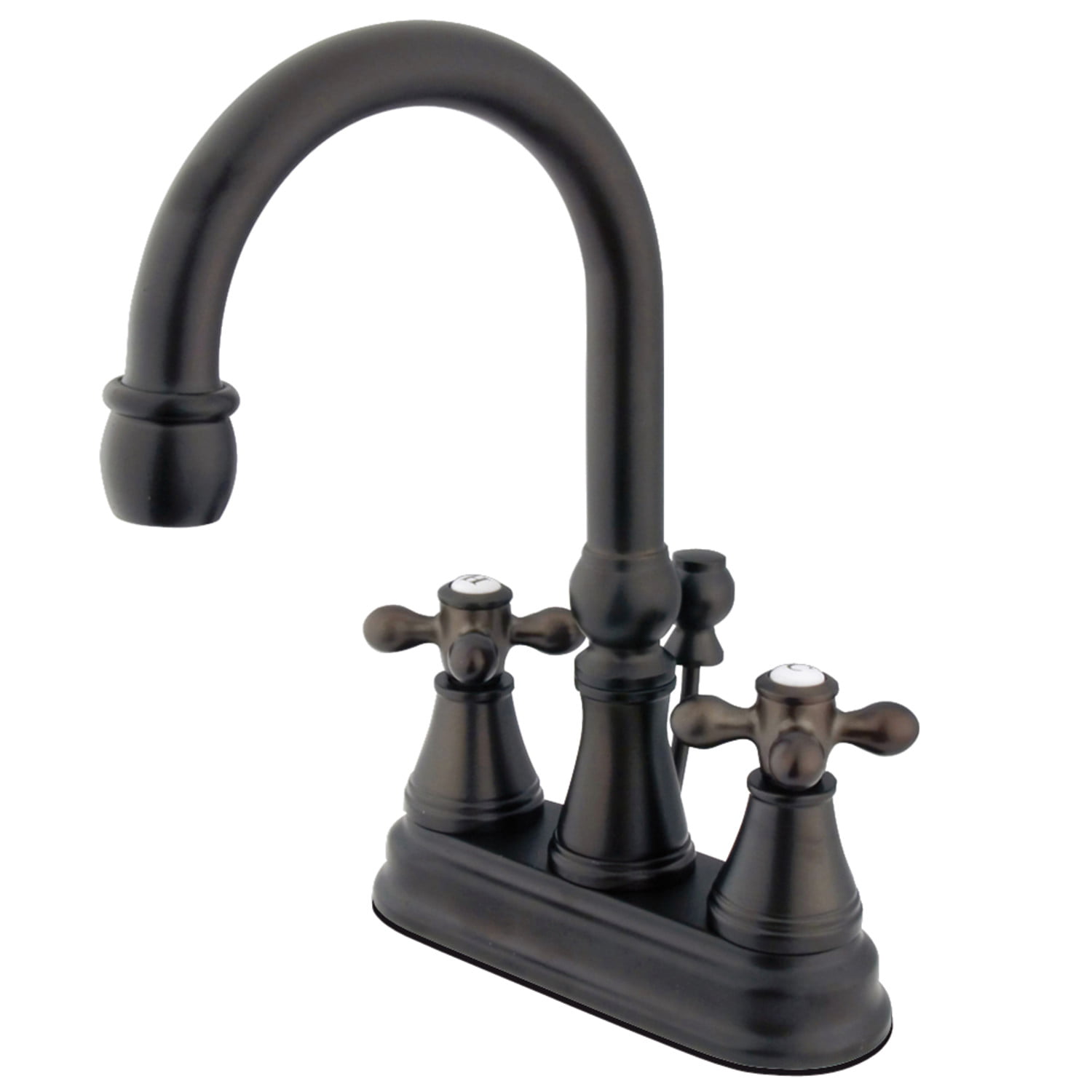Kingston Brass FB2601DPL Paris 4-Inch Center set Lavatory Faucet with Retail Pop-Up Polished Chrome