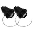 thumbnail image 5 of WEUVEB Ceiling Light Lamp Holder Lamp Socket With Pull Chain Black Simple and Elegant 2Pack, 5 of 9
