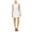 White - brightwhite, variant on Maison Jules Womens Embroidered Shift Dress