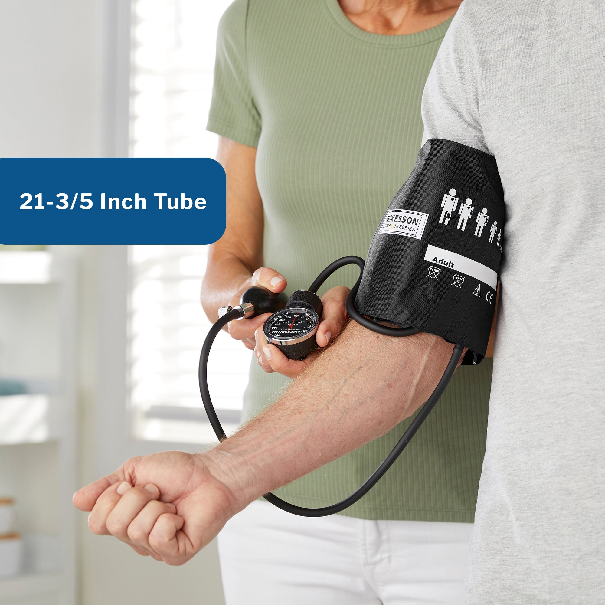 McKesson Lumeon Arm Aneroid Sphygmomanometer Blood Pressure Monitor for Adults, 1 Ct