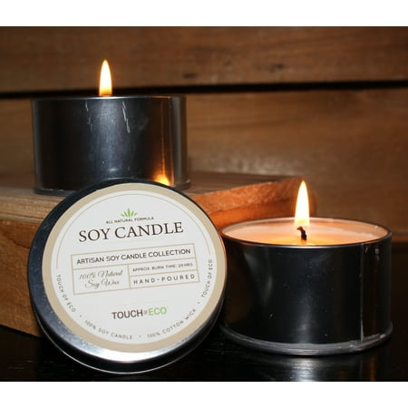 100% Eco Soy Candle - 2 Pack: Summer Rain Scented Soy Candles