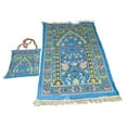 thumbnail image 2 of Prayer Mat with Carrying Bag Area Rugs for Living Room Travel Bedroom Blue, 2 of 8