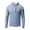 Blue, variant on Men’s UPF 50 Full Zip Hoodie Jacket Lightweight Sun Protection Fishing Hiking Golf Shirt Blue 2XL