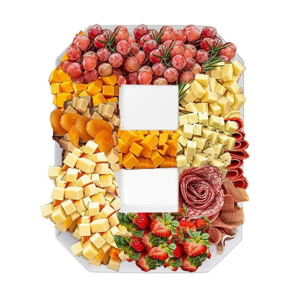 Charcuterie Board Kafucize - Plato de cartón rellenable (35,56 cm)