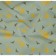 thumbnail image 4 of oneOone Organic Cotton Poplin Twill Fabric Honeycomb & Honey Bee Insect Print Fabric by The Yard 42 Inch Wide, 4 of 4