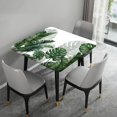 thumbnail image 4 of Monstera Leaf Square Fitted Tablecloths, Tropical Green Plant Palm Tree Elastic Edge Table Cover Waterproof Washable Tablecloth for Family Holiday BBQ Party Table Clothes for 36" x 36" Square Table, 4 of 6