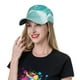 thumbnail image 5 of Balery Teal Turquoise 1 Gorra de béisbol de tamaño ajustable para correr, entrenar y actividades al aire libre. Gorra de papá para todas las estaciones., 5 of 6